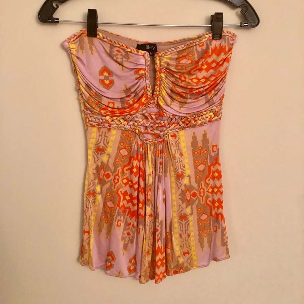 Sky Strapless Top Size Medium